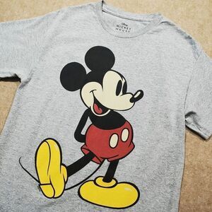Disney Mickey Mouse Gray Short Sleeve T-Shirt Medium #2